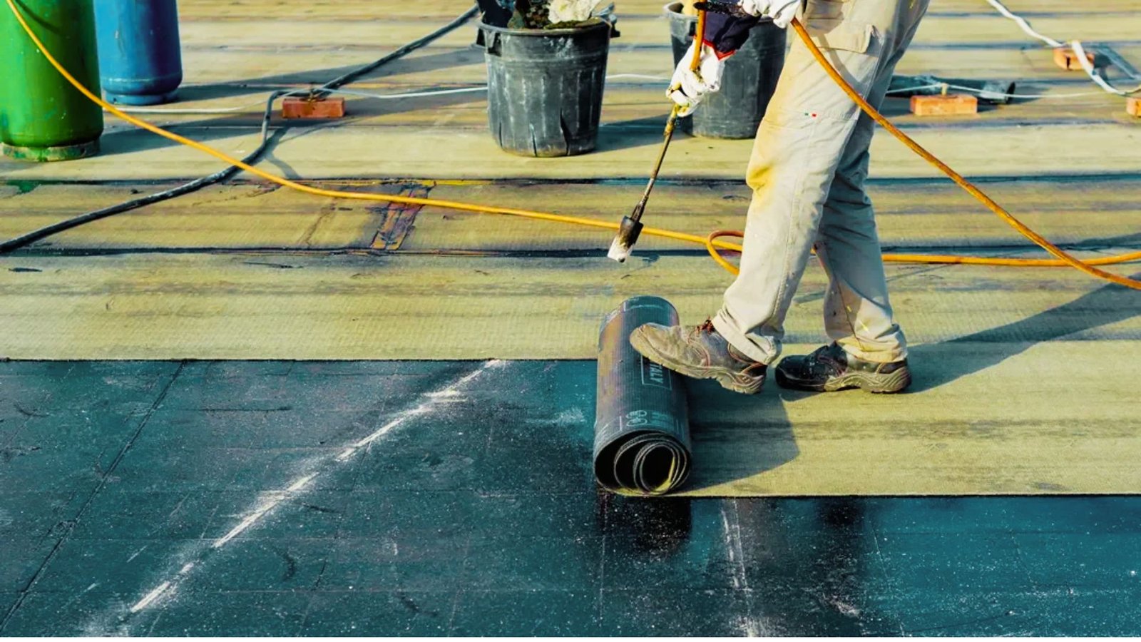 Image showing material used for a flat roof.