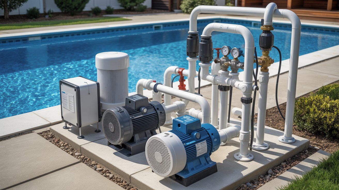 Custom finishes and features in a luxury inground pool.