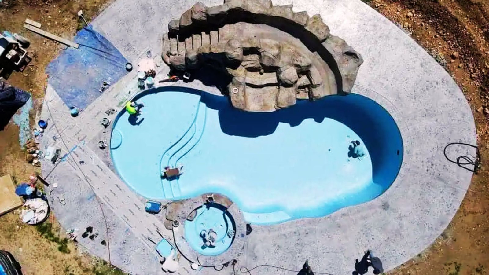 Image showing inground pool construction
