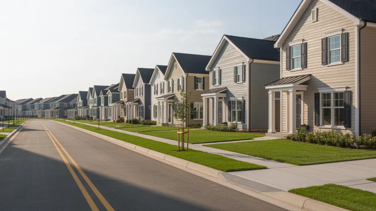 Production homes in a planned residential community