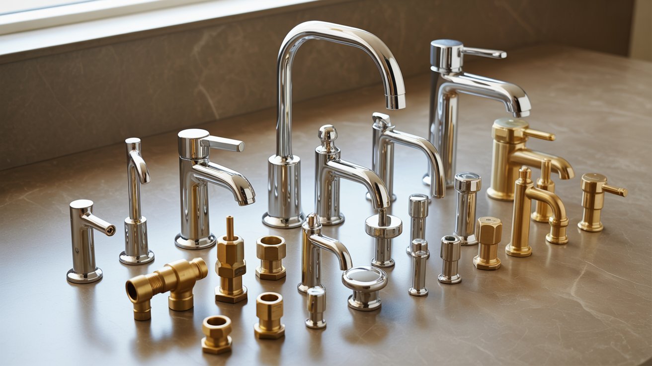 Durable plumbing fixtures and fittings for new home construction.