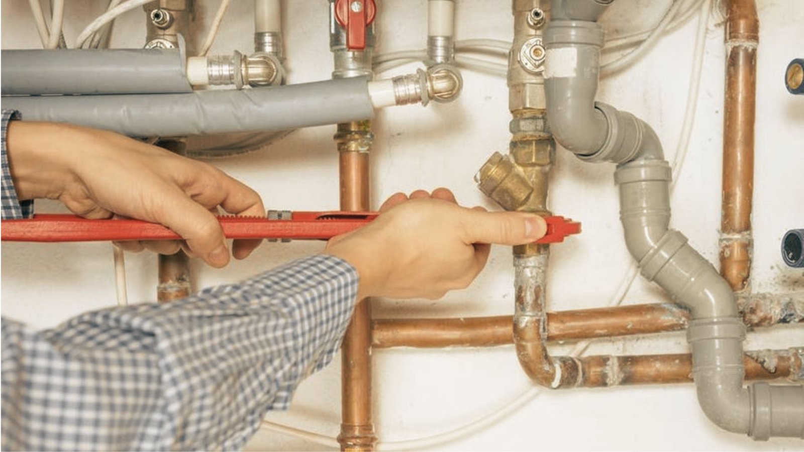 Future-ready plumbing setup in a newly constructed home.